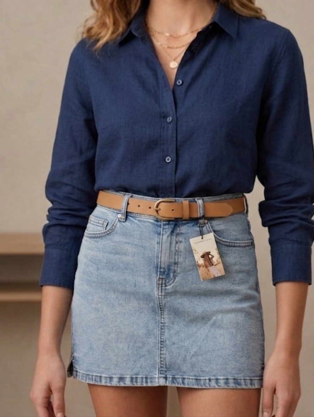 Denim Blue Skirt